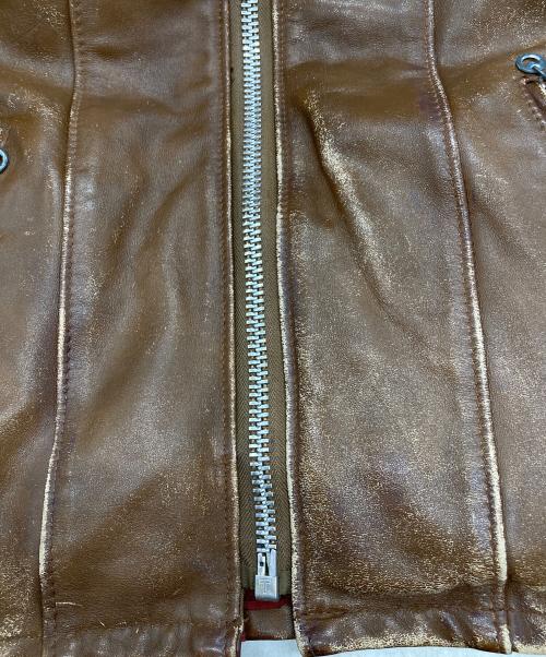 CYCLE RIDER by SCHOTT（サイクル ライダー バイ ショット）CYCLE RIDER by SCHOTT (サイクル ライダー バイ ショット) ボアライナー ライダースジャケット ブラウン サイズ:40の古着・服飾アイテム