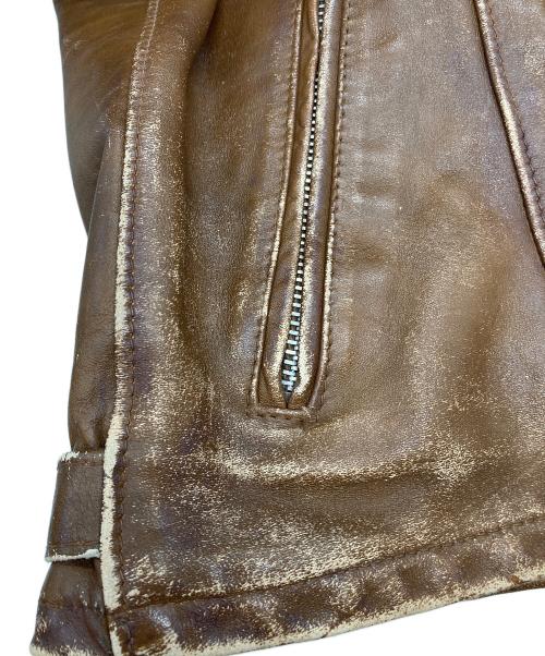 CYCLE RIDER by SCHOTT（サイクル ライダー バイ ショット）CYCLE RIDER by SCHOTT (サイクル ライダー バイ ショット) ボアライナー ライダースジャケット ブラウン サイズ:40の古着・服飾アイテム