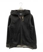 stussyステューシー）の古着「DENIM HOOD ZIP BLOUZON」｜ブラック