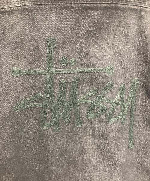 stussy（ステューシー）stussy (ステューシー) DENIM HOOD ZIP BLOUZON ブラック サイズ:Lの古着・服飾アイテム