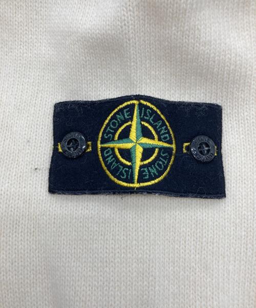 STONE ISLAND（ストーンアイランド）STONE ISLAND (ストーンアイランド) ミドルゲージウールナイロンクルーネックニット アイボリー サイズ:Mの古着・服飾アイテム
