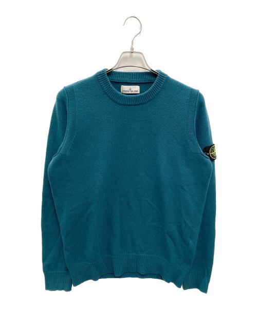 STONE ISLAND（ストーンアイランド）STONE ISLAND (ストーンアイランド) クルーネックニット ブルー サイズ:Mの古着・服飾アイテム
