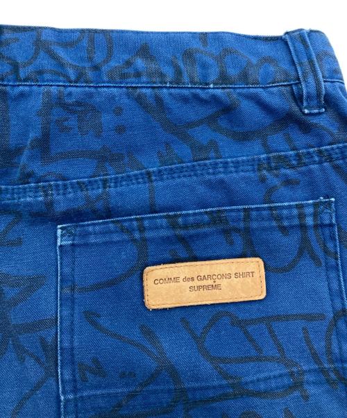 SUPREME（シュプリーム）Supreme (シュプリーム) COMME des GARCONS SHIRT (コムデギャルソンシャツ) CANVAS PAINTER PANTS ネイビー サイズ:34の古着・服飾アイテム