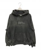 SUPREME×MM6 Maison Margielaシュプリーム×エムエムシックスメゾンマルジェラ）の古着「Foil Box Logo Hooded Sweatshirt」｜ブラック