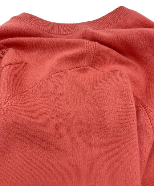 CABAN（キャバン）CABAN (キャバン) コットンカシミヤ クルーネックカーディガン ピンク サイズ:XSの古着・服飾アイテム