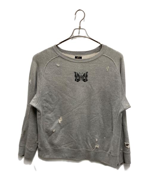Needles（ニードルズ）Needles (ニードルズ) DECONSTRUCTED SWEAT SHIRT グレー サイズ:XSの古着・服飾アイテム