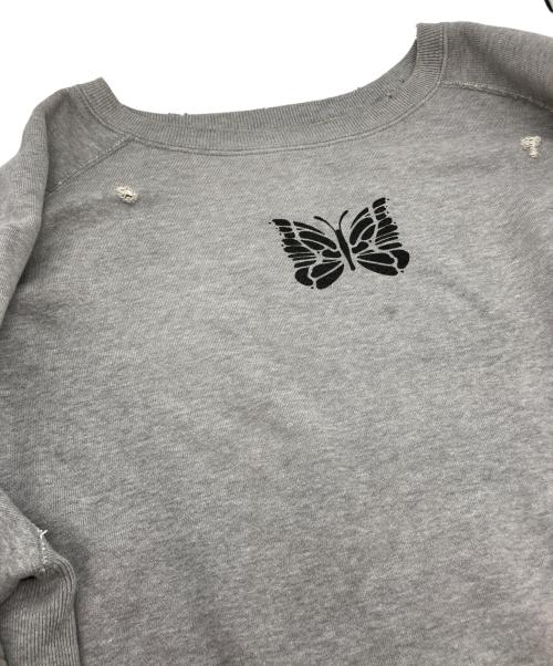 Needles（ニードルズ）Needles (ニードルズ) DECONSTRUCTED SWEAT SHIRT グレー サイズ:XSの古着・服飾アイテム
