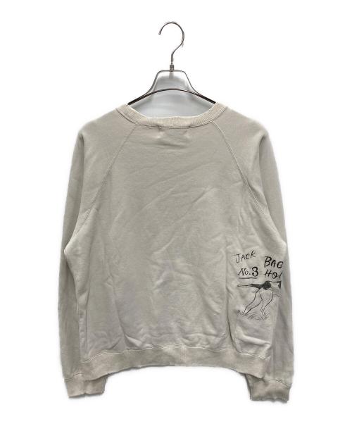 Work of Art Kendai（ワークオブアートケンダイ）Work of Art Kendai (ワークオブアートケンダイ) Damaged Sweat SH ベージュ サイズ:Mの古着・服飾アイテム