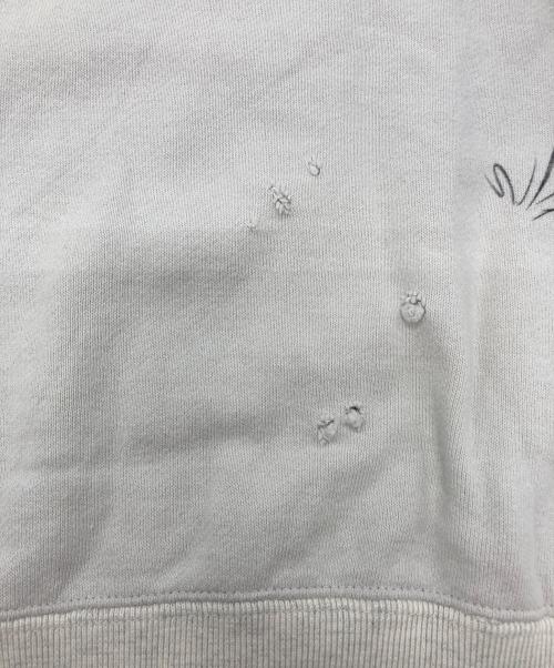 Work of Art Kendai（ワークオブアートケンダイ）Work of Art Kendai (ワークオブアートケンダイ) Damaged Sweat SH ベージュ サイズ:Mの古着・服飾アイテム