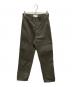 STUDIO NICHOLSON（スタジオ ニコルソン）の古着「TWILL FLAT FRONT TAPERED PANT」｜オリーブ