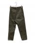 STUDIO NICHOLSON (スタジオ ニコルソン) TWILL FLAT FRONT TAPERED PANT オリーブ サイズ:XS：10000円