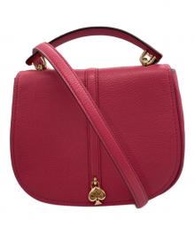 Kate Spade（ケイトスペード）の古着「ケイラサドルバッグ」｜ピンク