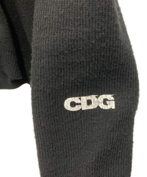 CDG（シーディージー）CDG (シーディージー) ツイスト-捻じれ-カーディガン ブラック サイズ:Mの古着・服飾アイテム
