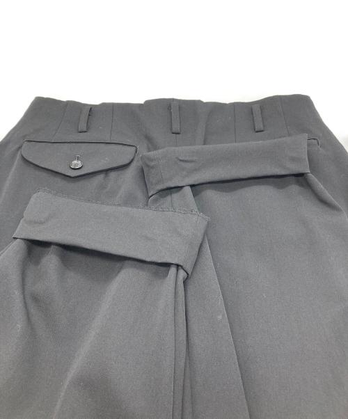 COMME des GARCONS HOMME PLUS（コムデギャルソンオムプリュス）COMME des GARCONS HOMME PLUS (コムデギャルソンオムプリュス) 2タック スラックス ブラック サイズ:XSの古着・服飾アイテム