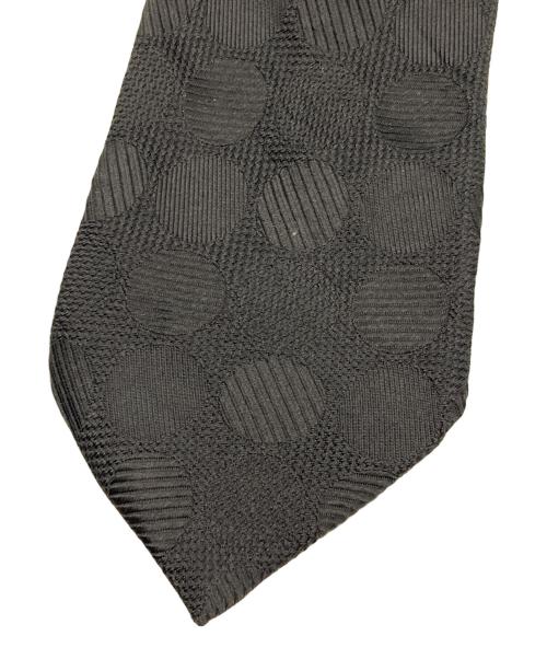 COMME des GARCONS HOMME DEUX（コムデギャルソン オム ドゥ）COMME des GARCONS HOMME DEUX (コムデギャルソン オム ドゥ) ドット柄シルクネクタイ ブラック サイズ:記載無しの古着・服飾アイテム