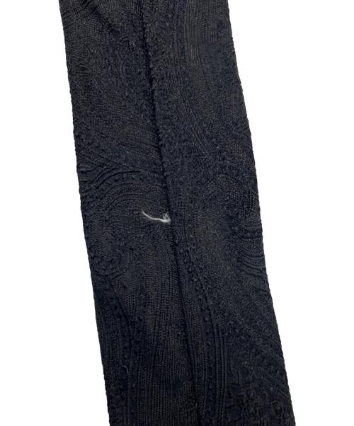 COMME des GARCONS HOMME DEUX（コムデギャルソン オム ドゥ）COMME des GARCONS HOMME DEUX (コムデギャルソン オム ドゥ) ペイズリー柄シルクネクタイ ブラック サイズ:記載無しの古着・服飾アイテム