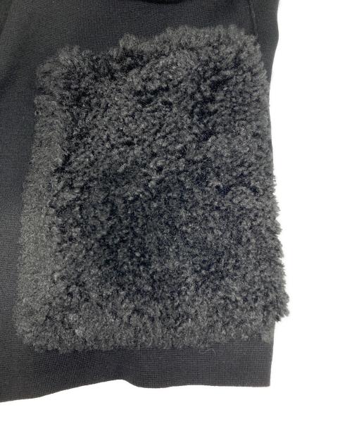 theory luxe（セオリーリュクス）theory luxe (セオリーリュクス) ボア.ポケット ニットベスト ブラック サイズ:SIZE 38の古着・服飾アイテム