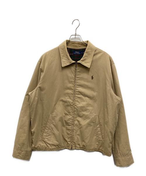 POLO RALPH LAUREN（ポロ・ラルフローレン）POLO RALPH LAUREN (ポロ・ラルフローレン) 中綿 スイングトップ ベージュ サイズ:XLの古着・服飾アイテム