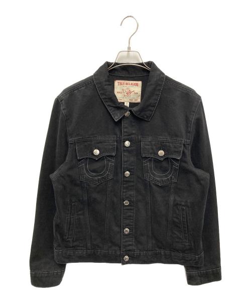 TRUE RELIGION（トゥルー レリジョン）TRUE RELIGION (トゥルー レリジョン) jimmy denim trucker jacket ブラック サイズ:lの古着・服飾アイテム