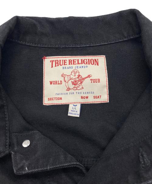 TRUE RELIGION（トゥルー レリジョン）TRUE RELIGION (トゥルー レリジョン) jimmy denim trucker jacket ブラック サイズ:lの古着・服飾アイテム