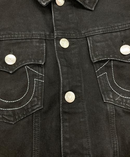 TRUE RELIGION（トゥルー レリジョン）TRUE RELIGION (トゥルー レリジョン) jimmy denim trucker jacket ブラック サイズ:lの古着・服飾アイテム