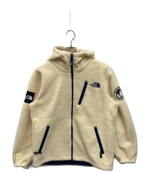 THE NORTH FACE WHITE LABEL（ザノースフェイスホワイトレーベル）THE NORTH FACE WHITE LABEL (ザノースフェイスホワイトレーベル) RIMO HOOD FLEECE JACKET アイボリー サイズ:Mの古着・服飾アイテム