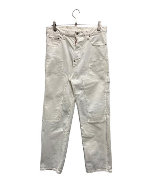 DSQUARED2（ディースクエアード）DSQUARED2 (ディースクエアード) Loose Carpenter Jean ホワイト サイズ:SIZE 46の古着・服飾アイテム