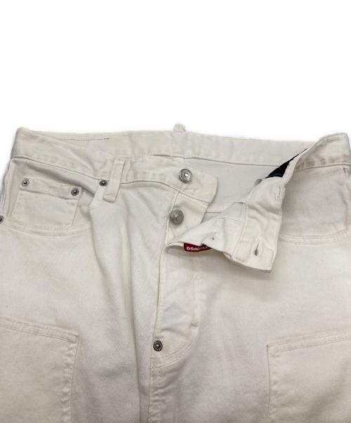 DSQUARED2（ディースクエアード）DSQUARED2 (ディースクエアード) Loose Carpenter Jean ホワイト サイズ:SIZE 46の古着・服飾アイテム