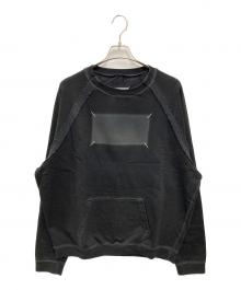 Maison Margiela（メゾンマルジェラ）の古着「メモリーオブラベルウォッシュドスウェット」｜ブラック