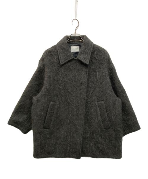 Adam et Rope（アダム エ ロペ）Adam et Rope (アダム エ ロペ) モヘヤシャギーミドルコート グレー サイズ:FREEの古着・服飾アイテム