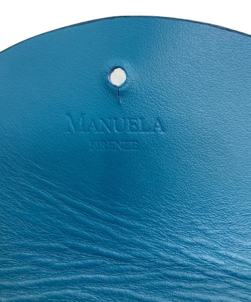 MANUELA（マヌエラ）MANUELA (マヌエラ) レザーポーチ2WAYショルダーバッグ コバルトブルー 未使用品の古着・服飾アイテム