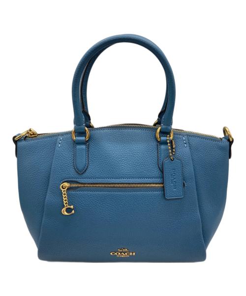 COACH（コーチ）COACH (コーチ) エリス サッチェル 2WAYショルダーバッグ ブルーの古着・服飾アイテム