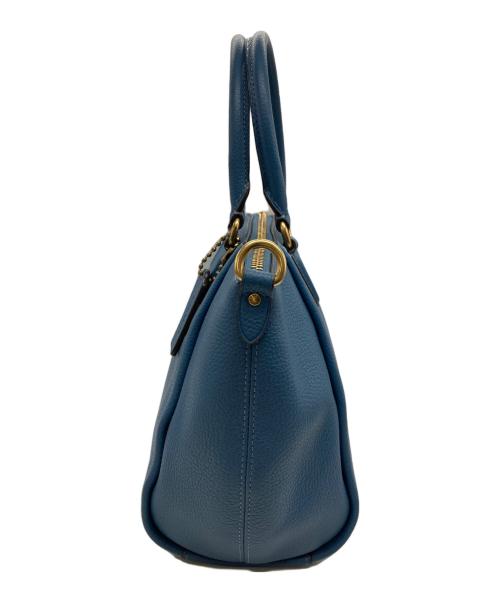 COACH（コーチ）COACH (コーチ) エリス サッチェル 2WAYショルダーバッグ ブルーの古着・服飾アイテム
