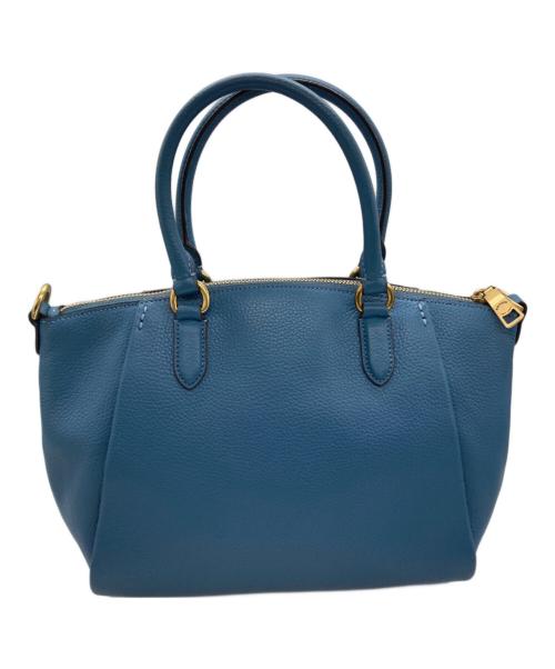 COACH（コーチ）COACH (コーチ) エリス サッチェル 2WAYショルダーバッグ ブルーの古着・服飾アイテム