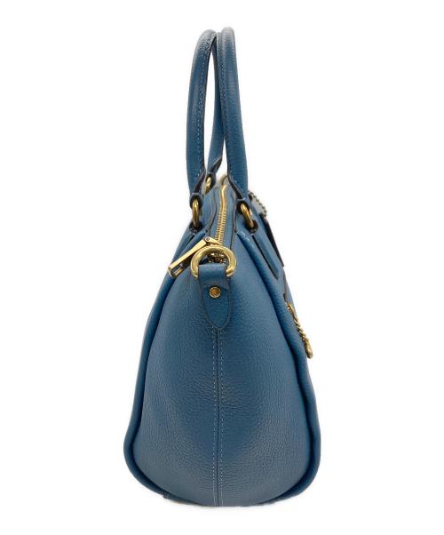 COACH（コーチ）COACH (コーチ) エリス サッチェル 2WAYショルダーバッグ ブルーの古着・服飾アイテム