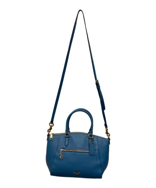 COACH（コーチ）COACH (コーチ) エリス サッチェル 2WAYショルダーバッグ ブルーの古着・服飾アイテム