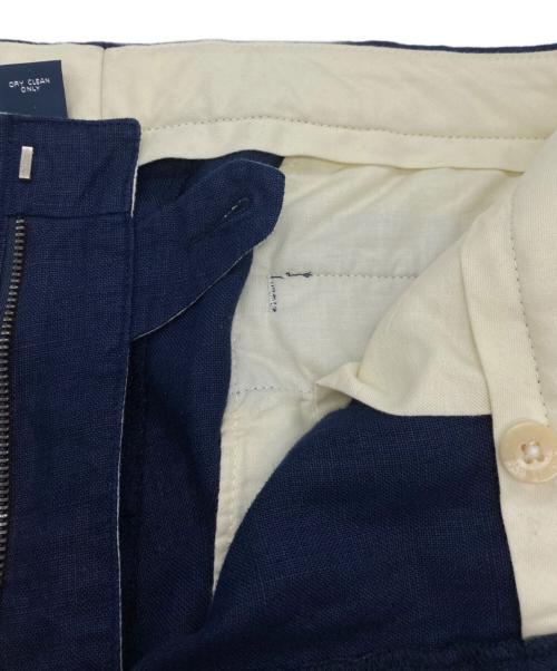 POLO RALPH LAUREN（ポロ・ラルフローレン）POLO RALPH LAUREN (ポロ・ラルフローレン) 2タックリネンパンツ ネイビー サイズ:36の古着・服飾アイテム