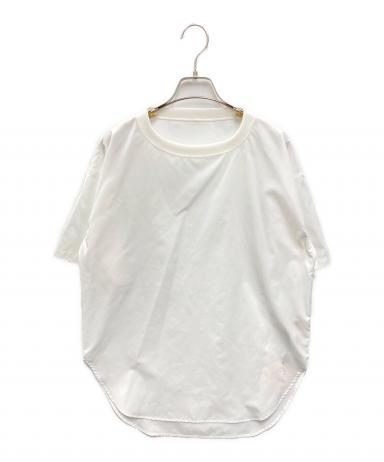 pois blouse tee ホワイト 中古・古着通販】pois (ポワ) long blouse tee ホワイト サイズ:1 未