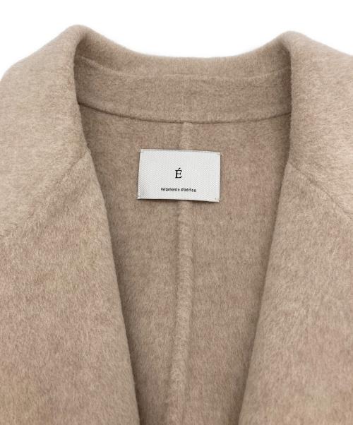 EDIFICE（エディフィス）EDIFICE (エディフィス) ウールカシミヤ Wフェイス コート ベージュ サイズ:SIZE 46の古着・服飾アイテム