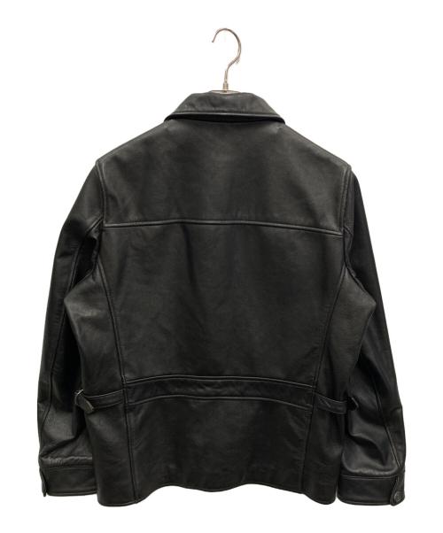 EDIFICE（エディフィス）EDIFICE (エディフィス) ゴートレザー スポーツジャケット ブラック サイズ:Lの古着・服飾アイテム