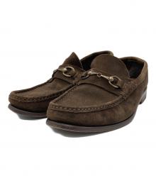 IL MOCASSINO（イルモカシーノ）の古着「スエードビットローファー」｜ブラウン