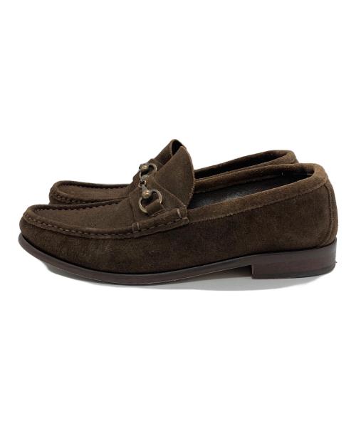 IL MOCASSINO（イルモカシーノ）il mocassino (イルモカシーノ) スエードビットローファー ブラウン サイズ:40 1/2の古着・服飾アイテム