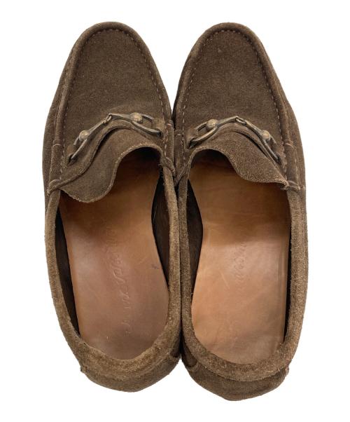 IL MOCASSINO（イルモカシーノ）il mocassino (イルモカシーノ) スエードビットローファー ブラウン サイズ:40 1/2の古着・服飾アイテム