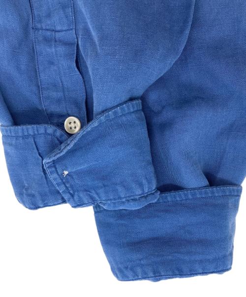 POLO RALPH LAUREN（ポロ・ラルフローレン）POLO RALPH LAUREN (ポロ・ラルフローレン) 【古着】リンネンシルクオープンカラーシャツ ブルー サイズ:Lの古着・服飾アイテム