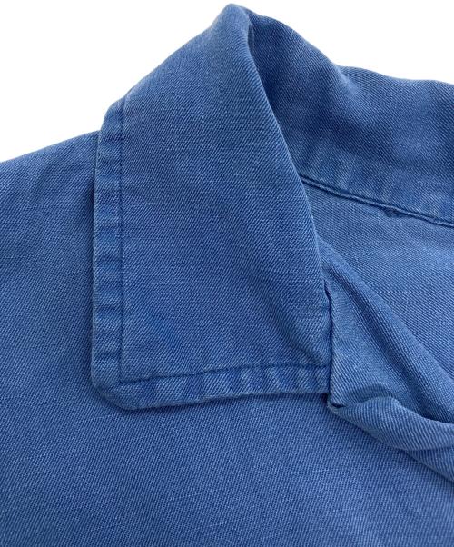 POLO RALPH LAUREN（ポロ・ラルフローレン）POLO RALPH LAUREN (ポロ・ラルフローレン) 【古着】リンネンシルクオープンカラーシャツ ブルー サイズ:Lの古着・服飾アイテム