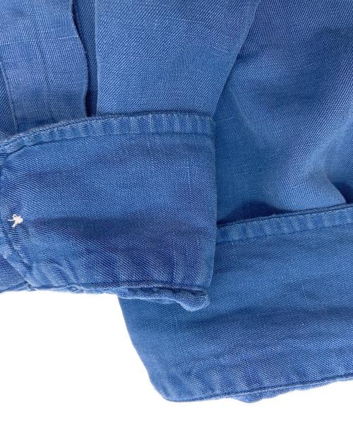 POLO RALPH LAUREN（ポロ・ラルフローレン）POLO RALPH LAUREN (ポロ・ラルフローレン) 【古着】リンネンシルクオープンカラーシャツ ブルー サイズ:Lの古着・服飾アイテム