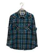PENDLETONペンドルトン）の古着「ウエスタンチェックボードシャツ」｜グリーン
