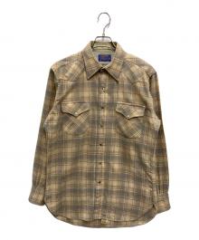 PENDLETON（ペンドルトン）の古着「ウエスタンボードシャツ」｜ベージュ