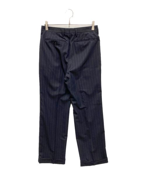 SOUTHWICK（サウスウィック）SOUTHWICK (サウスウィック) ストライプ2タックパンツ ネイビー サイズ:30の古着・服飾アイテム