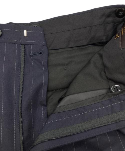 SOUTHWICK（サウスウィック）SOUTHWICK (サウスウィック) ストライプ2タックパンツ ネイビー サイズ:30の古着・服飾アイテム